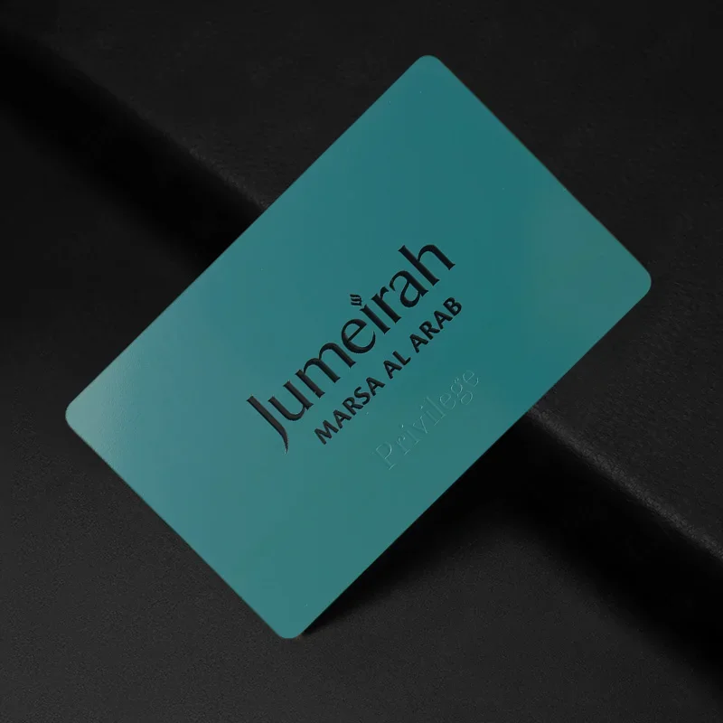 

Turquoise Jumeirah Metal Card Marasa Al Arab Privilege Brand Metal Card