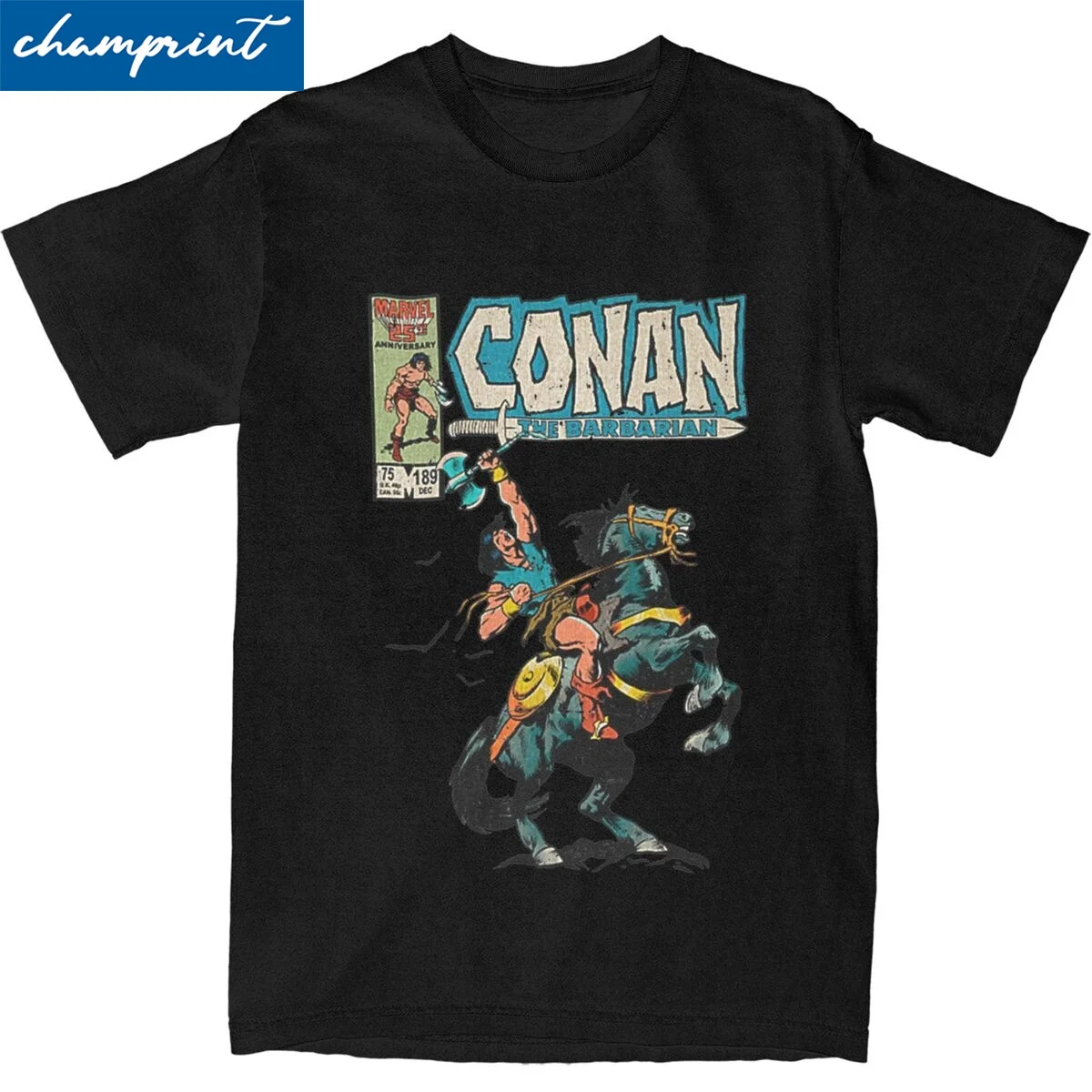 Conan The Barbarian Cimmerian T Shirts Men Women Cotton Leisure T-Shirts Crewneck Tees Short Sleeve Clothing 6XL