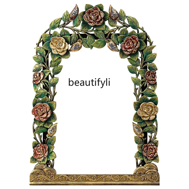

ls 42Pendant creative wall decoration bathroom dressing table mirror wall hanging entrance mirror makeup dressing frame picture