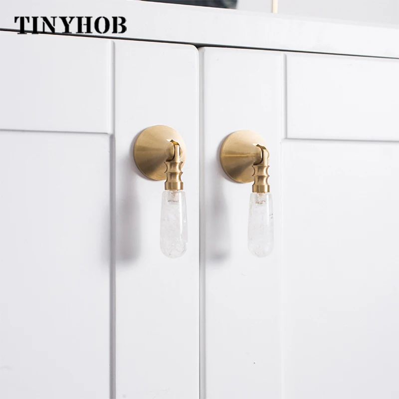 Pink Crystal Knobs and Handles Dresser Drawer Knobs Kitchen/Wine Cabinet Handles Pink Furniture Handle Hardware With Screws