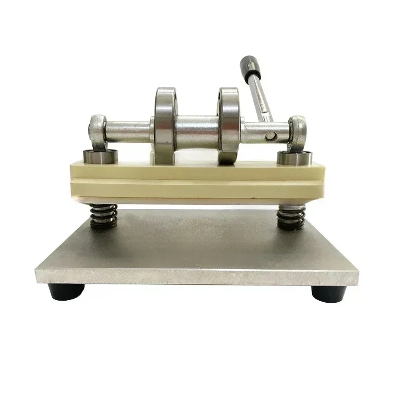 Double Wheel Hand Leather Cutting Machine Photo Paper PVC/EVA Sheet Cutter DIY Leather Die Cutting Machine Punching Manual Press