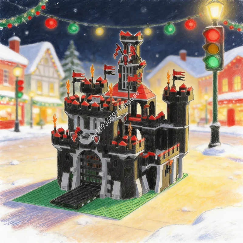 

1178pcs MOC Castle The Dragon Wizard S Model Building Blocks Toy Construction Creative Christmas Gifts Education Idea Brick Kids