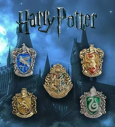 Harries Potters Brooch Hogwarts Retro Badge Gryffindor Slytherin Enamel Pin Accessories Clothes Cute Jewelry Pin Decoration Gift