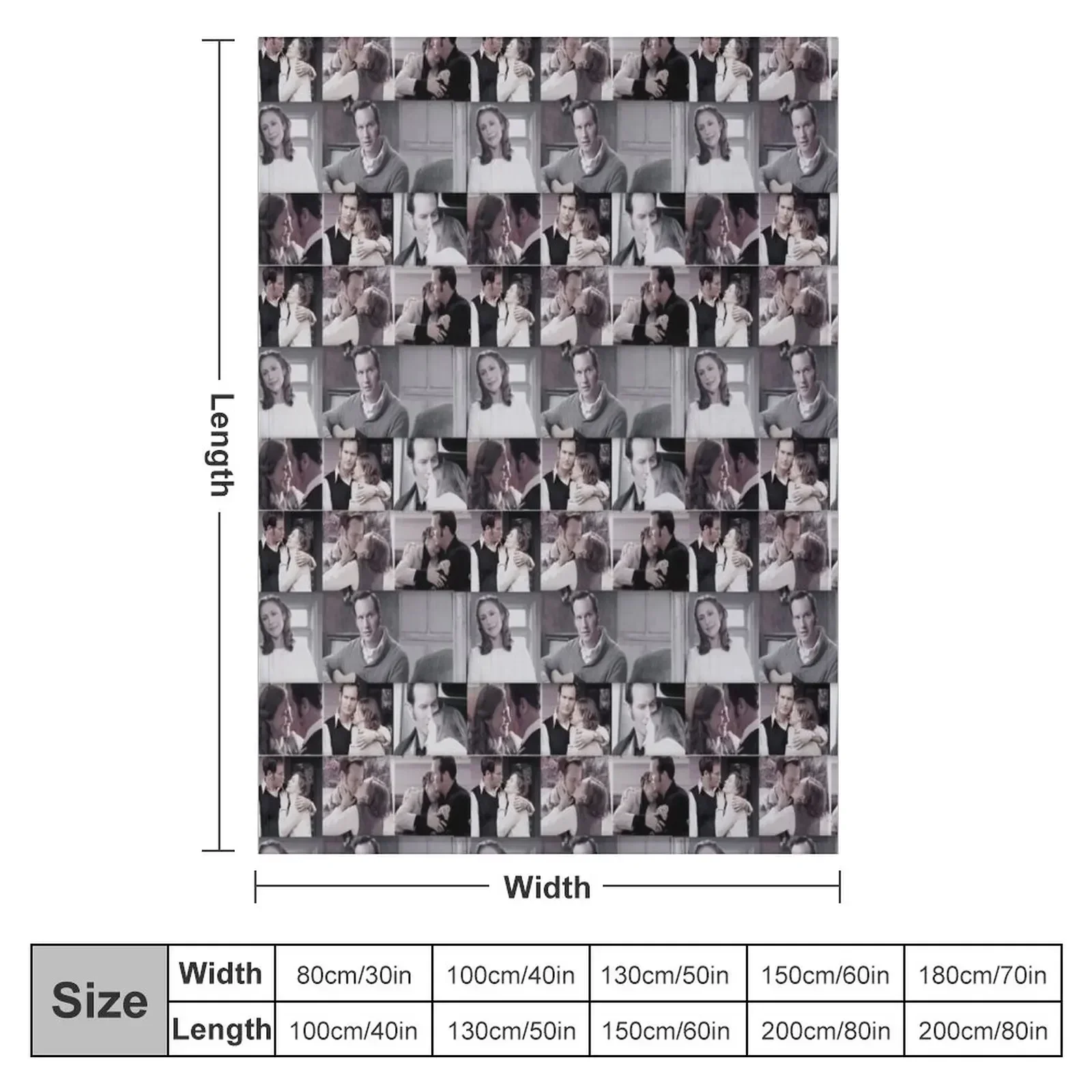Ed and Lorraine Warren Throw Blanket Decorative Beds Thins Luxury Designer Plush Blankets