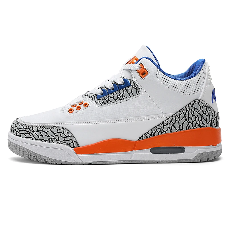 New AJ3 Sakura Pink White Wisteria Harahi Racing Blue Flame Red Retro Basketball Shoes North Carolina Blue Sports Shoes Men