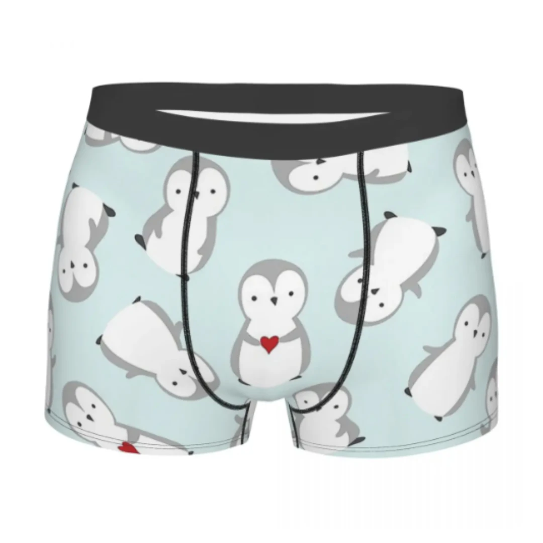 

Cute Penguin Pattern Chibi Mini Underpants Cotton Panties Men's Underwear Comfortable Shorts Boxer Briefs