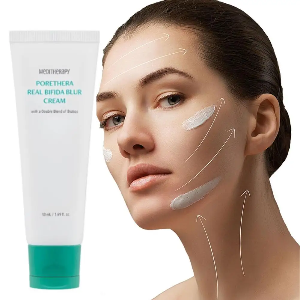 MEDITHERAPY PProbiotic Pore Invisible Cream Deep Moisturizing Brightening Cream Pre Makeup Skincare Products For Modifying Pores