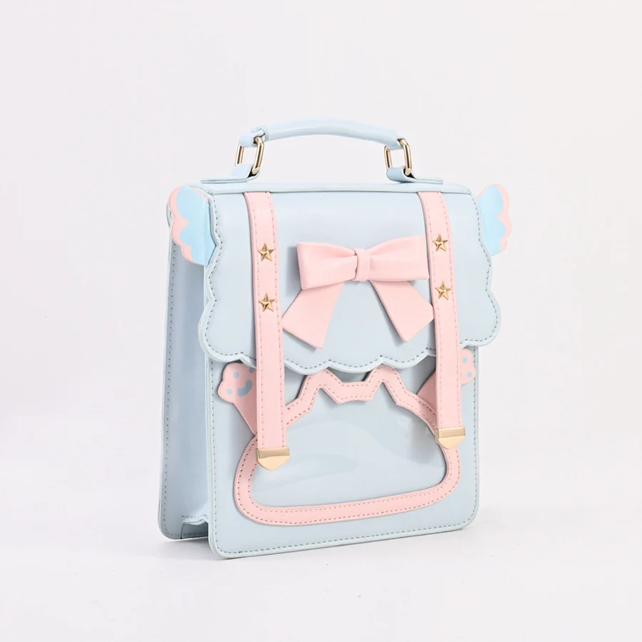 Nhật Bản Học Sinh Ngọt Nơ Ba Lô Vintage Jk Đồng Nhất Itabag Bé Gái Đeo Vai Bagpack Cos Gothic Lolita Kawaii Có Túi