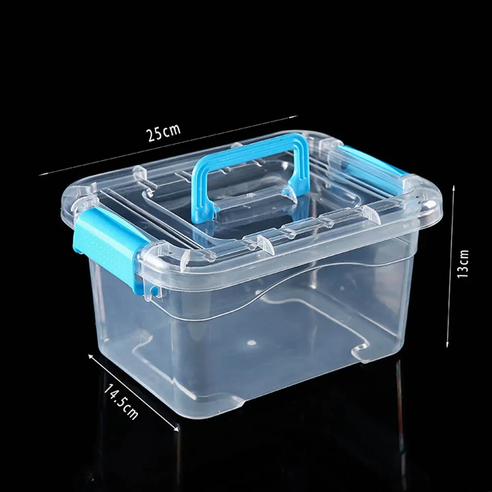 Lidded Box Storage Box Home Organization Transparent Thickened Plastic Storage Box Toys Storage Easy Visibility Design