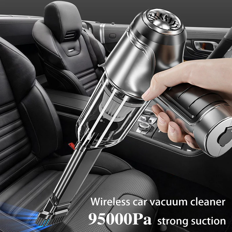 

12000/19000Pa Wireless Car Vacuum Cleaner Strong Suction Handheld Auto Vacuum Home and Car Dual Use Mini Vacuum Cleaner Dropship