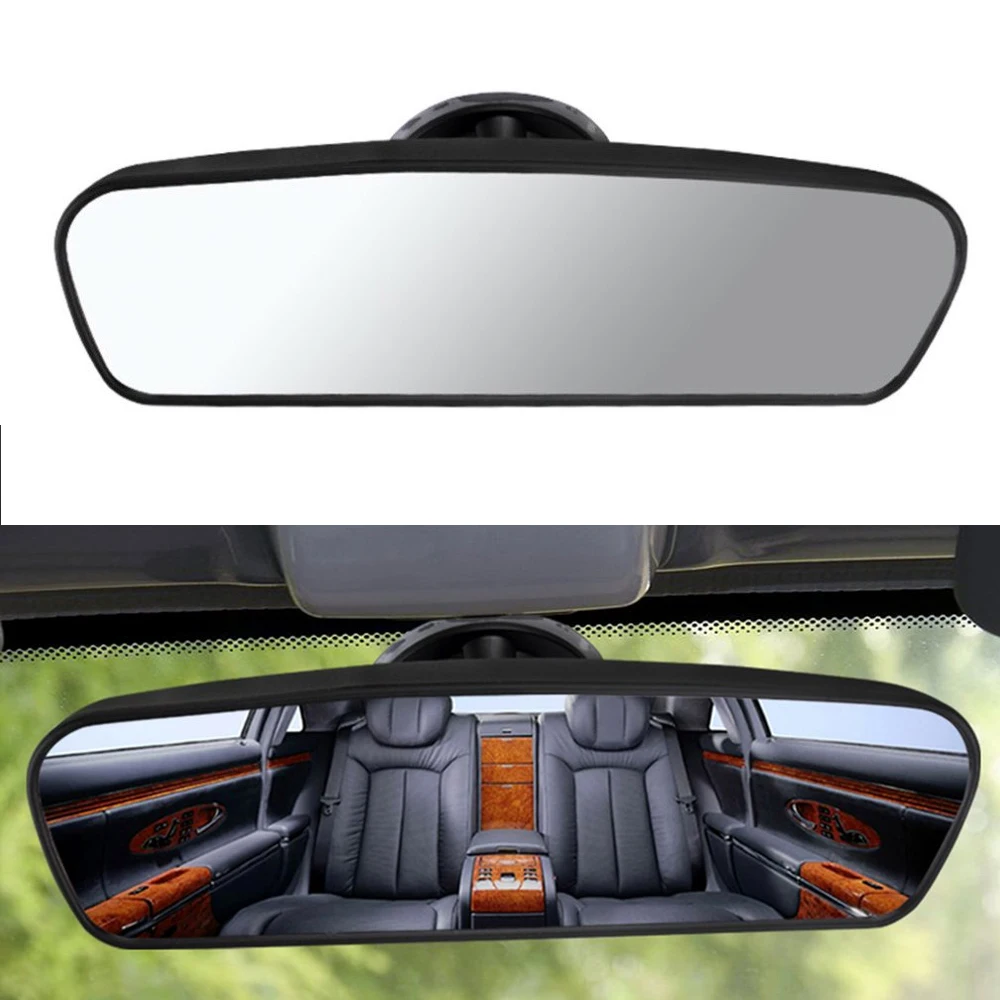 Universal Interior Rear View Mirror 360° Rotates Wide-angle Rearview Mirror Adjustable Suction Cup Car Rear Mirror Auto Parts