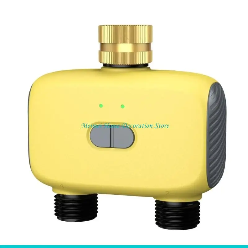 H7BF Automatic Watering Timer Weatherproof Construction For Efficient Garden Lawn Irrigation with Double Outlet App Control