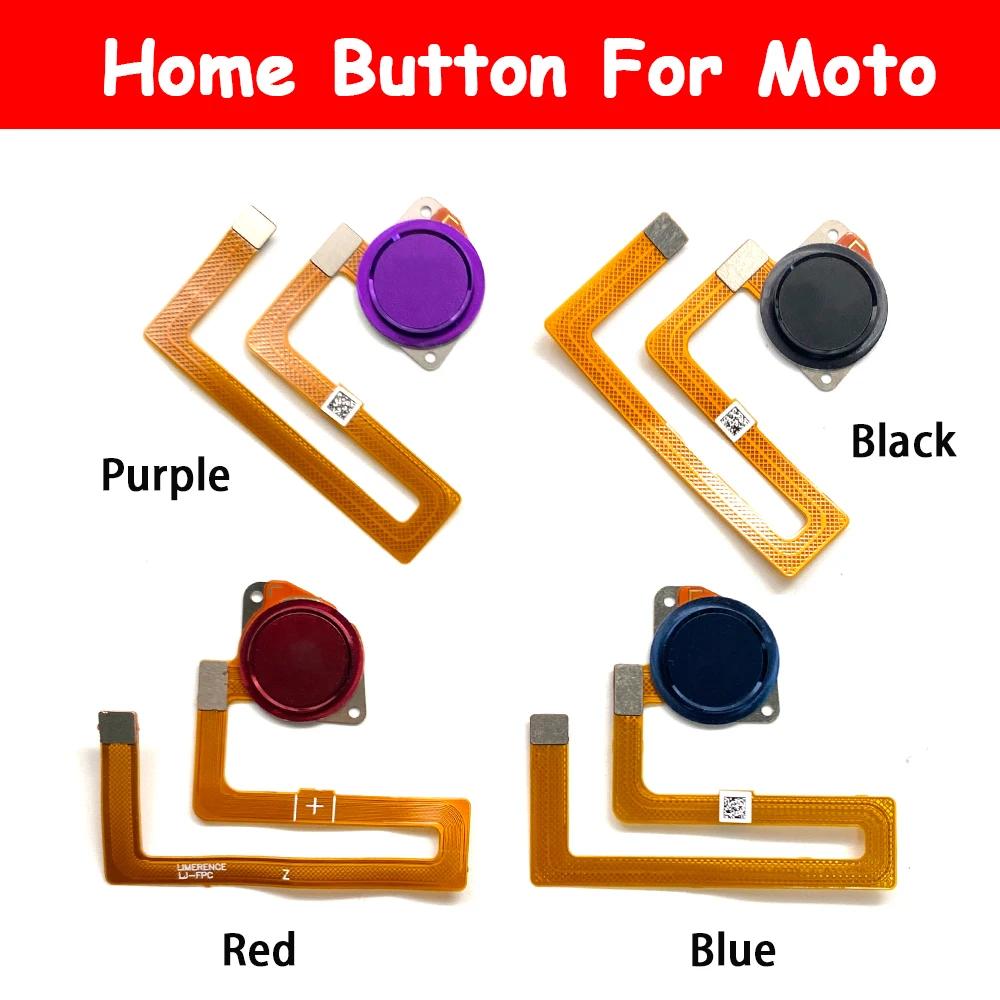 New For Motorola Moto One Hyper Action Macro Vision Fusion Plus Home Button FingerPrint Touch ID Sensor Flex Cable