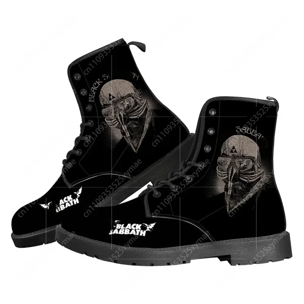 Black Sabbath Rock Band Casual Boots Heavy Metal Band Mens Womens Teenager Shoes Fashion 3D Boot Outdoor Customize Made Shoe