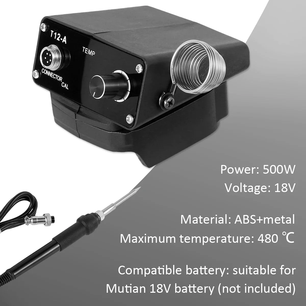 500W 480 °C Besi Solder Elektrik Tanpa Kabel Portabel Multifungsi Mesin Las Listrik DIY Rumah Tangga untuk Baterai Makita 18V