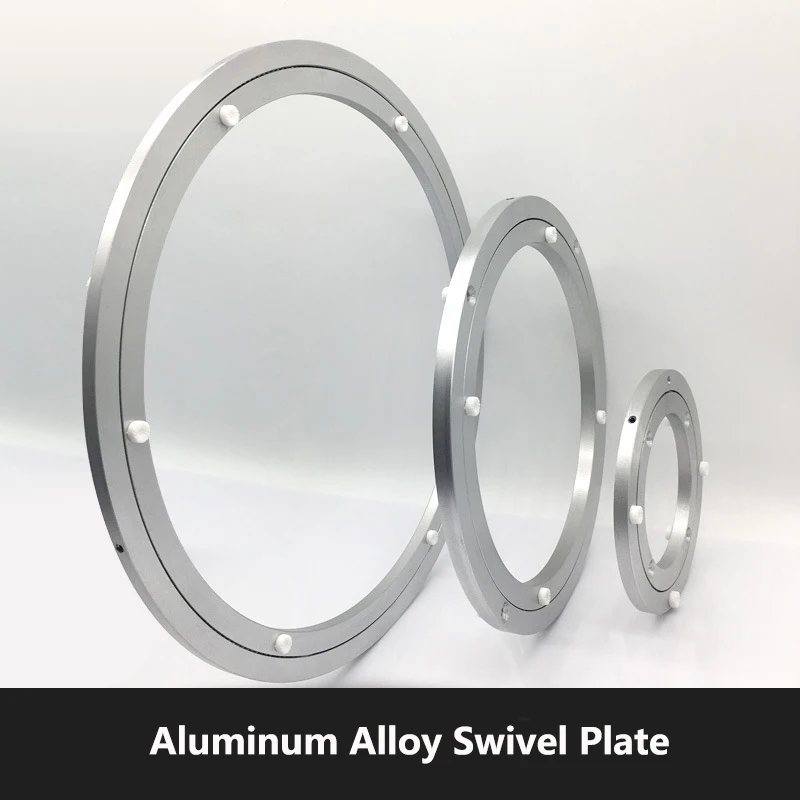 Imagem -02 - Anti Slip Aluminum Alloy Swivel Placas Rolamento Rotativo Base Giratória Redonda Resistente Cozinha Mesa de Jantar