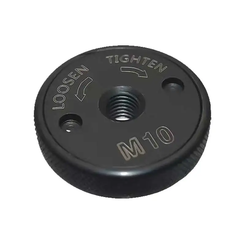 M14 Angle Grinder Quick-Release Self-Locking Grinding Head Pressing Plate Flange Nut, M10 Polisher Black Version Accessories