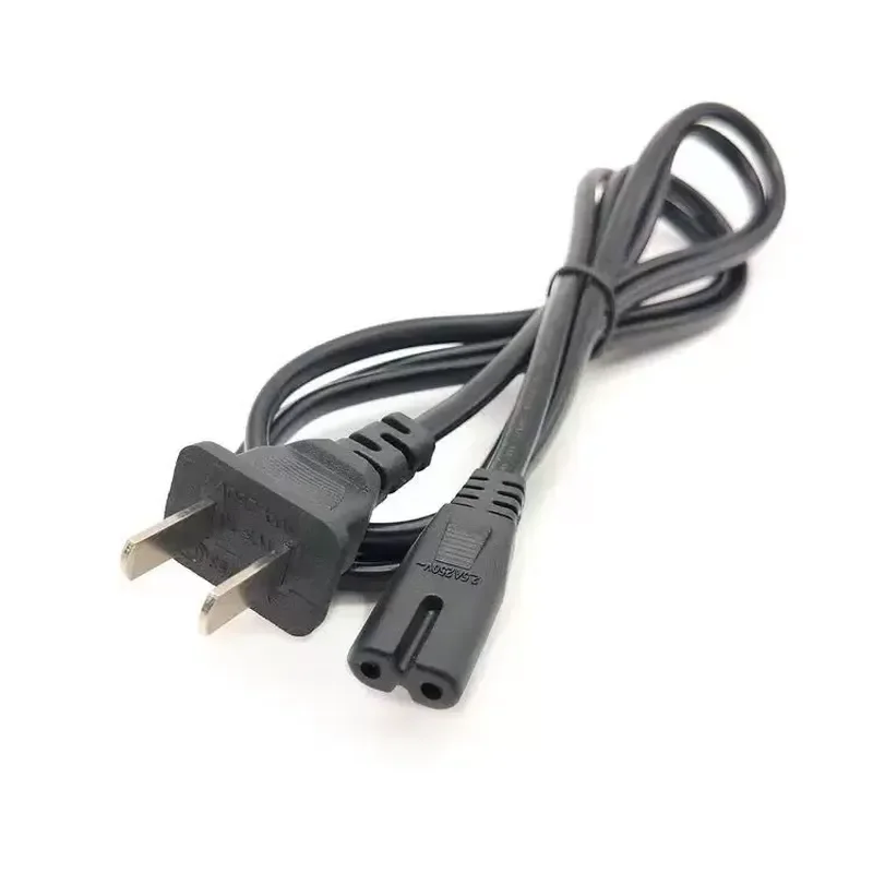 for Samsung TCL Philips LG 8 Figure Power Cord LCD TV Monitor Audio 2 Hole Charging Cable