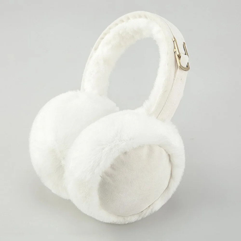 Winter Warm Plush Earmuffs Women Soft Ear Protection Earflap Ear Bag Outdoor Windproof Cold-proof Earflap Foldable Ear Muffs