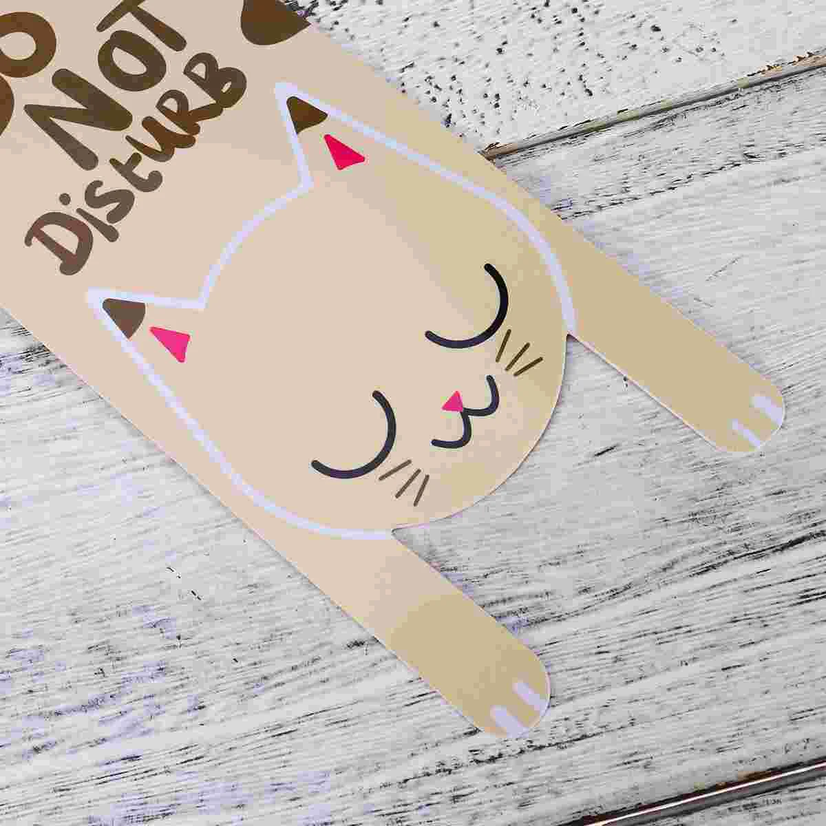 

2pcs Door Sign PVC Cartoon Do Not Disturb Door Hanging Ornament Tags Shop Pendant for Club Cafe door pendant