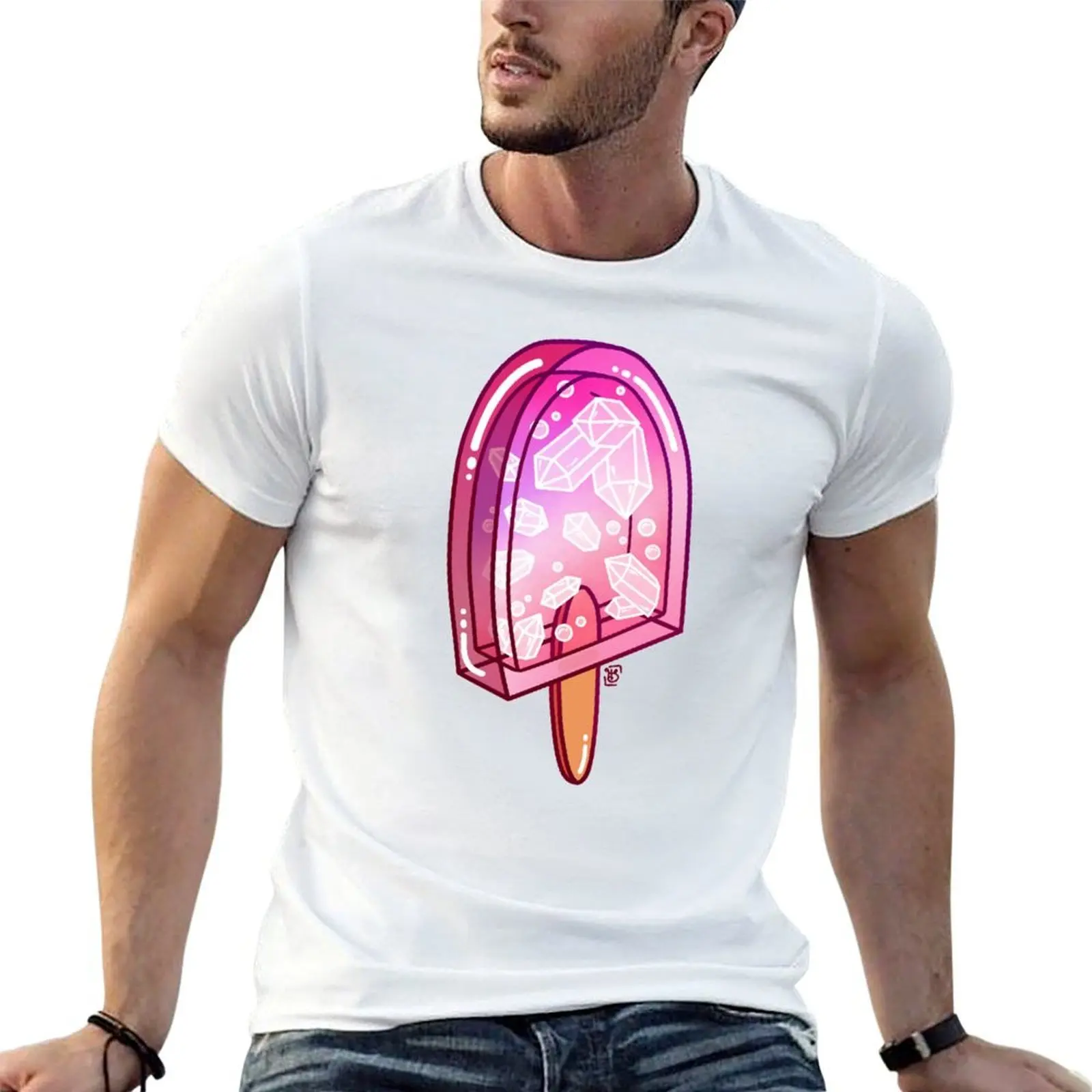 

Crystal Ice Pop T-Shirt man t shirt graphic t shirt for man t shirt man plain T-Shirt