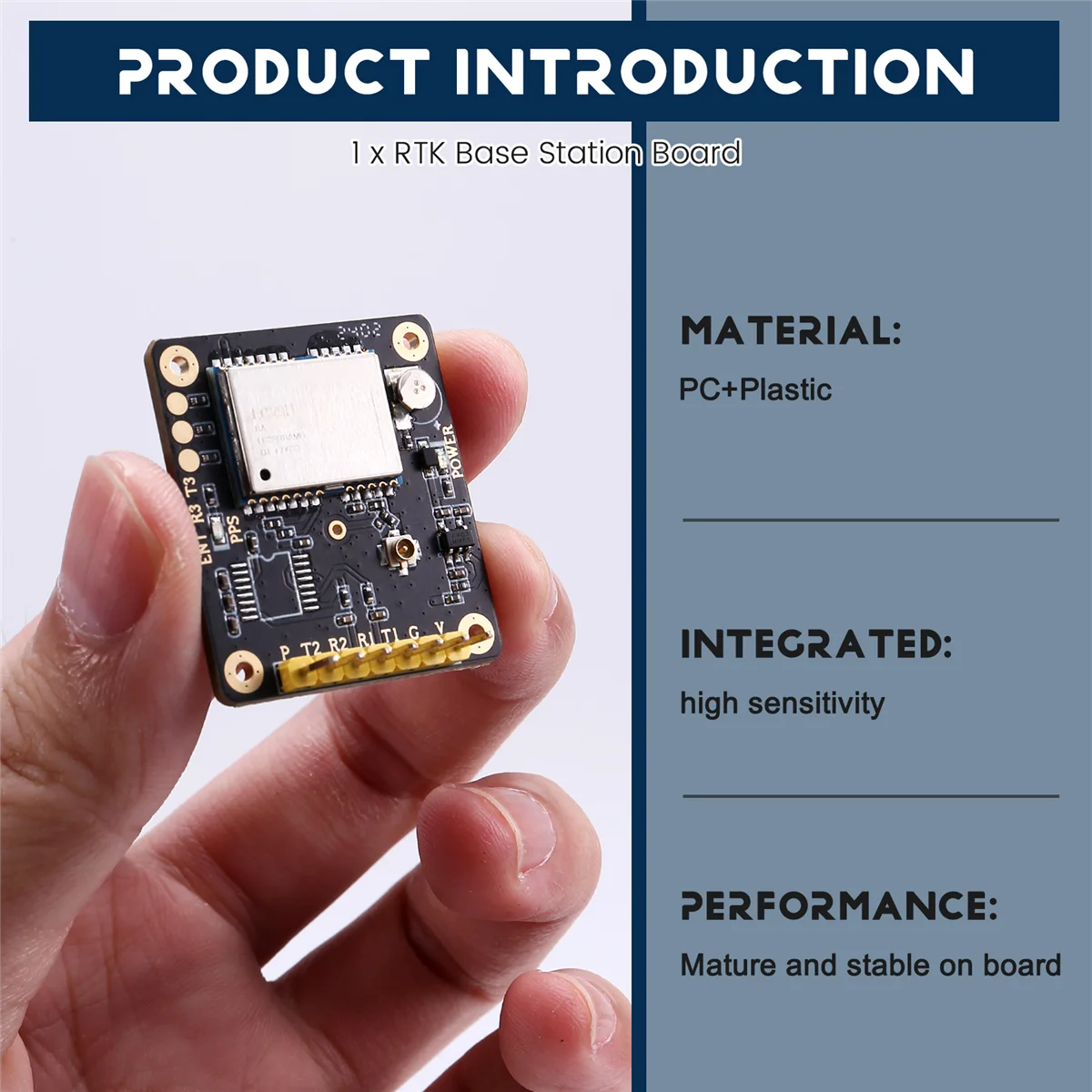 High Precision RTK Base Station Board Quectel LC29H Dual Frequency L1/L5 Positioning Module Output RTCM Data LC29HBA