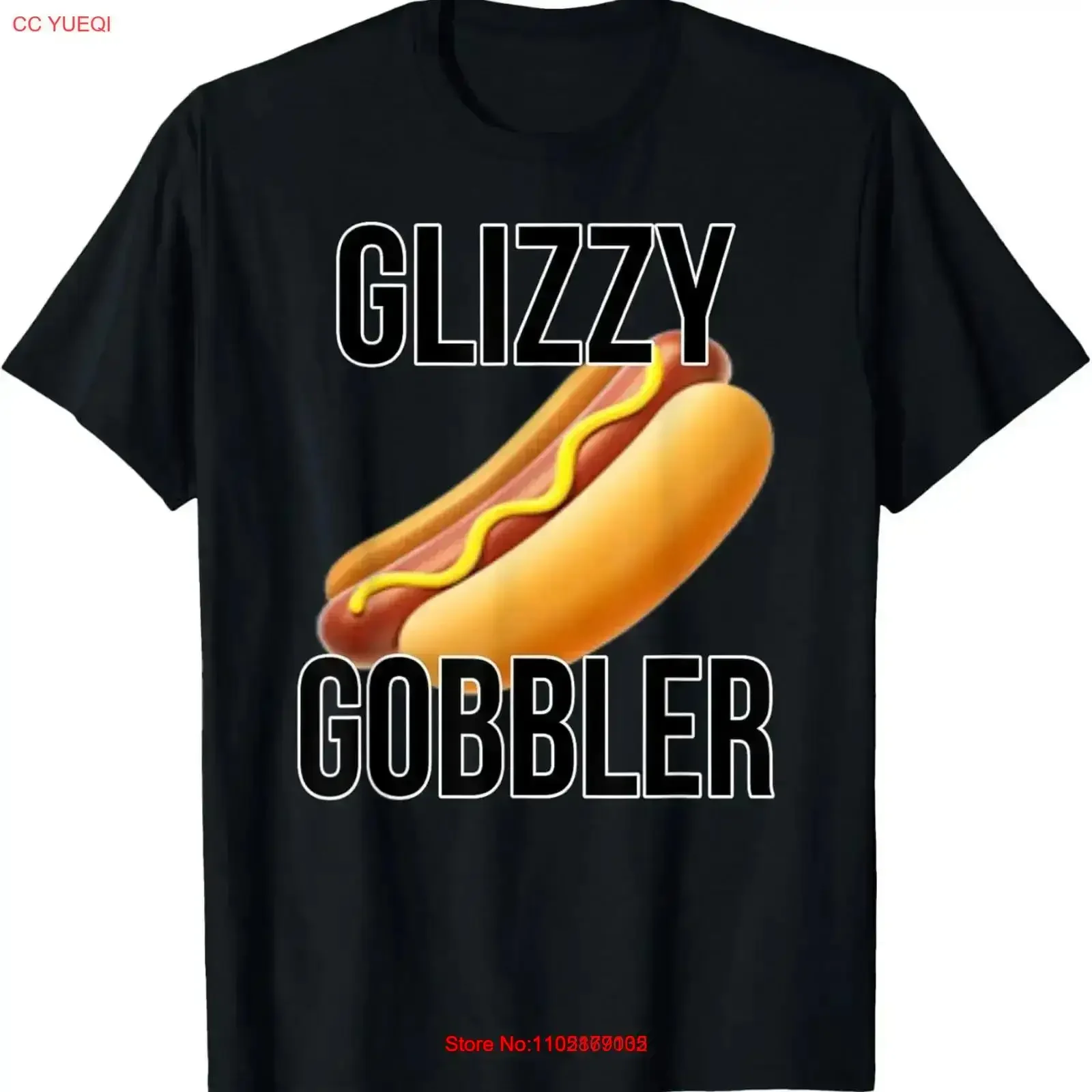 Glizzy Gobbler T Shirt Hot Dogs Gang vintage Washed fashion Top For Everyday Wear Stylish homme graphic Comfortable  vintage