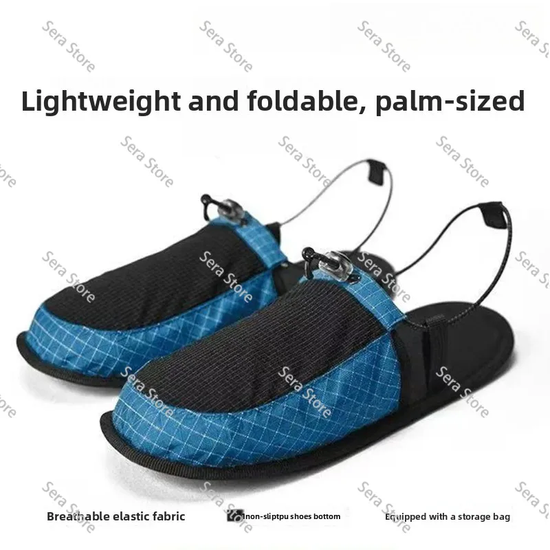 Ultra Light Foldable Non Slip Sandals for Outdoor Camping Beach Hotel Travel Portable Slippers