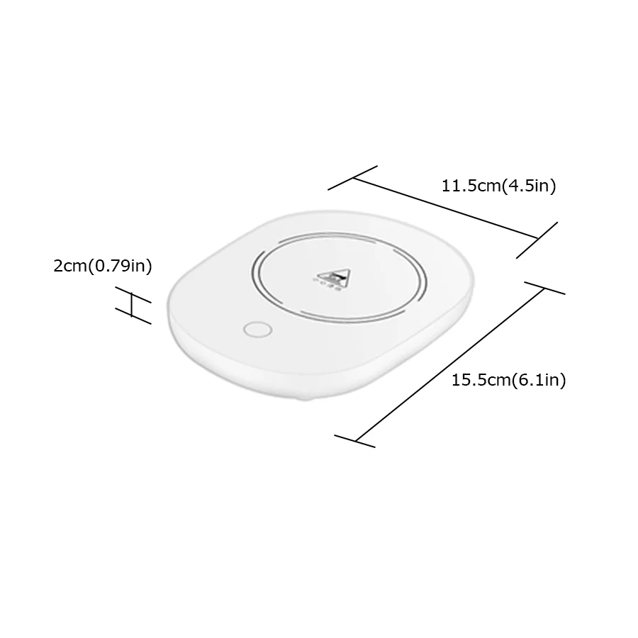Smart Usb Cup Coffee,Battery Constant-temperatures Coaster Wireless Heated Mug Tea Heater Warmer Set For Gift Office Desk Use