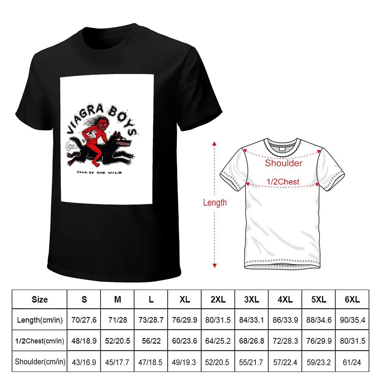 Viagra Boys - Call of the Wild T-Shirt Big and Tall Loose Fit T-Shirt