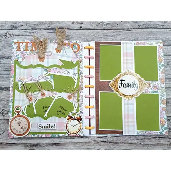 2025 New 3D Large Album Triple Pocket Cutting Dies Scrapbooking Accessories Paper Making Supplies Frame Card Craft