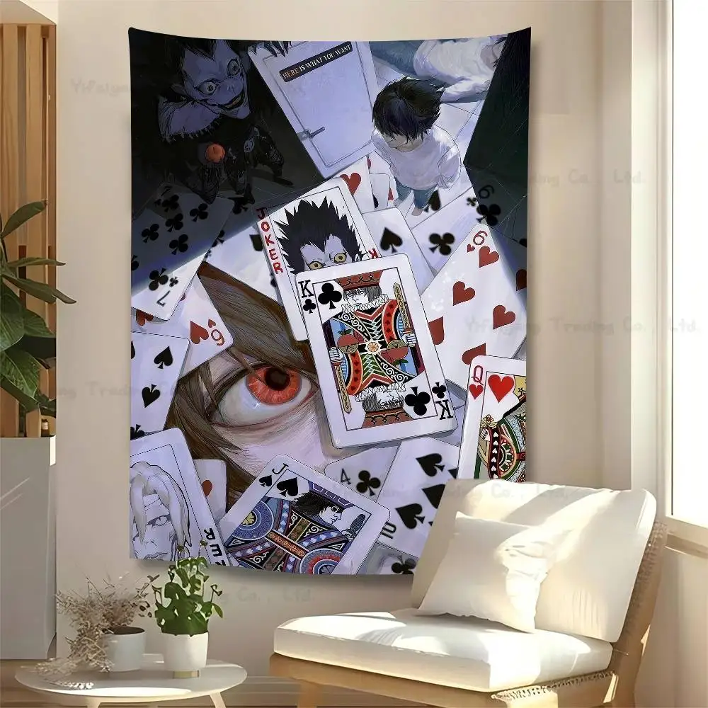 

Hot Anime Death Note Hippie Wall Hanging Tapestries Bohemian Wall Tapestries Mandala INS Home Decor