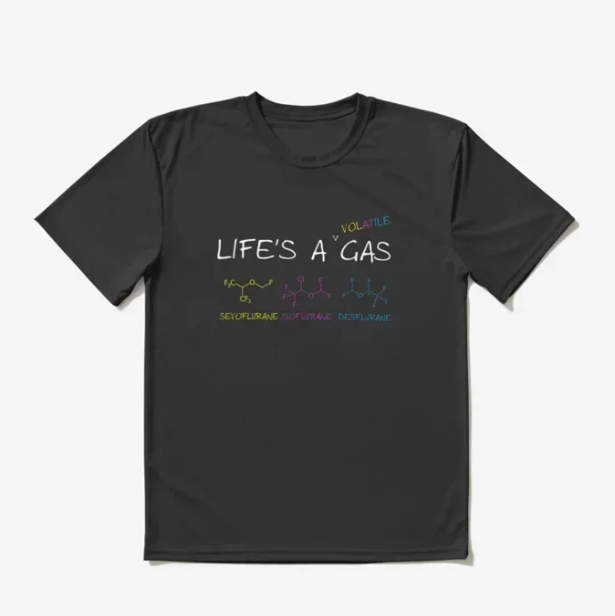 Life is a Volatile Gas T-Shirt O-Neck Summer Short Sleeve Casual Mens T-shirt Size S-3XL
