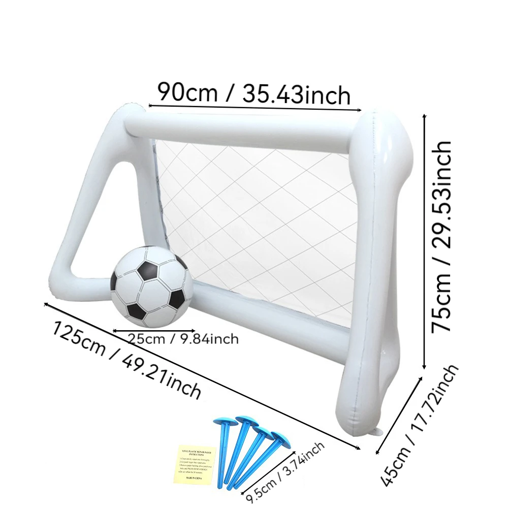 مجموعة إطار باب كرة القدم القابل للنفخ، إطار باب كرة قدم صغير محمول، باب كرة قدم تفاعلي خارجي مع شبكة