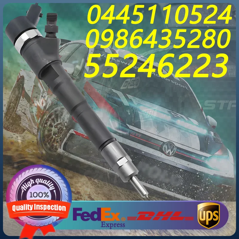 

0445110524 0986435280 55246223 Common Rail Diesel Injector For Alfa Romeo Giulietta1.6 D Fiat Tipo1.6D Jeep Renegade1.6D Engine