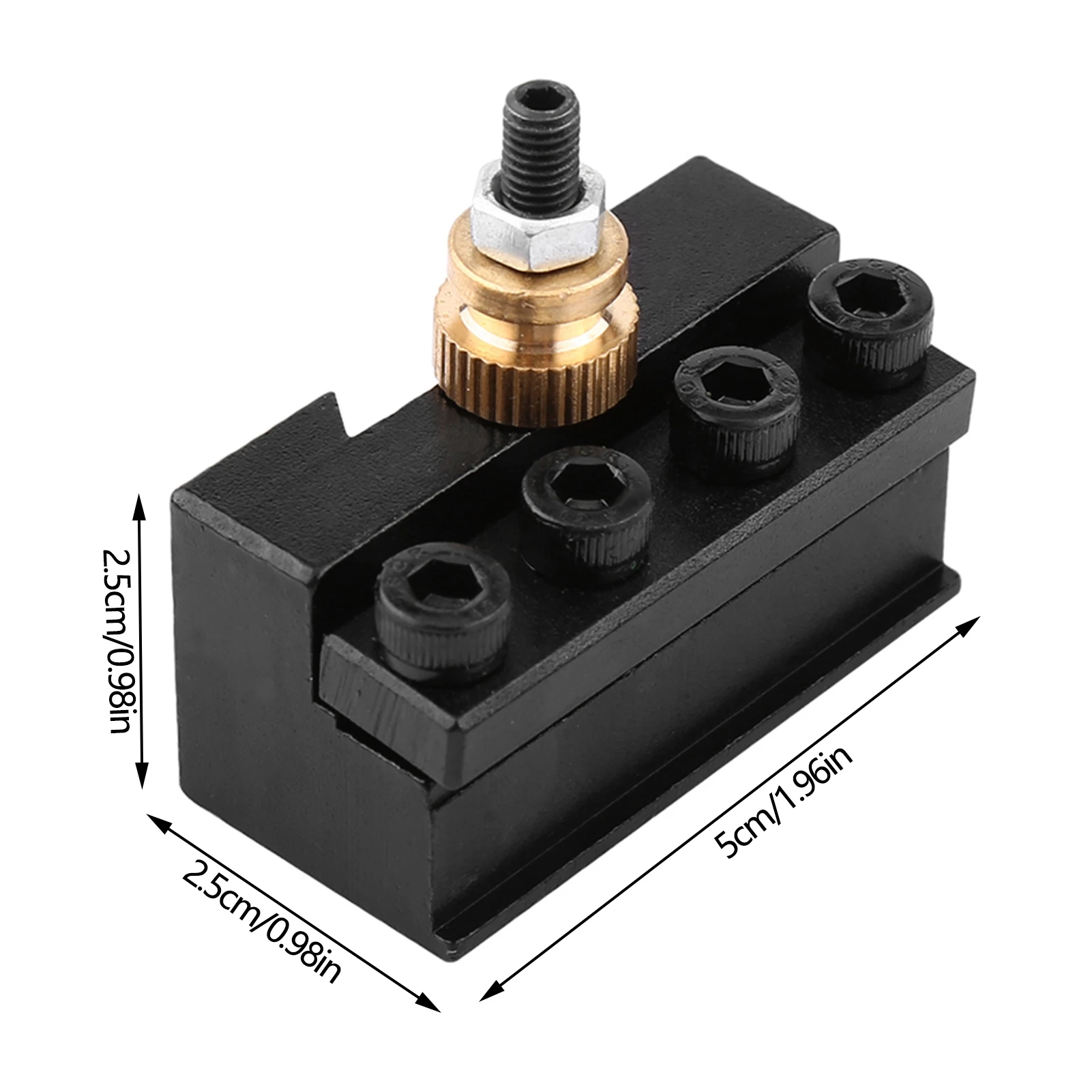 Lathe Tool Holder Set of Aluminum Alloy  Mini Lathe Tool Post and Holder Kit Lathe Tool Post Holder Tool Post Holder