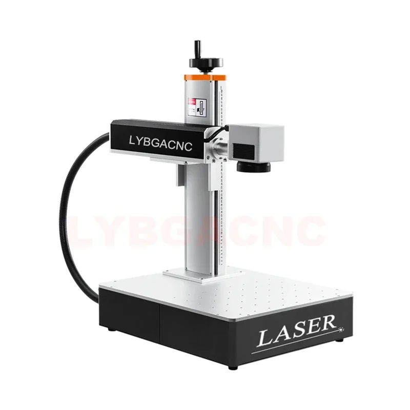 LY Optical Fiber Laser Nameplate Marking Machine  All in One Desktop Type for Plastic Metal Aluminum Carving 20W/30W/50W