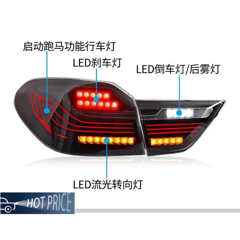 

Автомобильные задние фонари в сборе для BMW X4 F28 2014-2018, обновленные автоматические задние фонари, эффект запуска, стример, светодиодный подсветка, задний задний фонарь Li