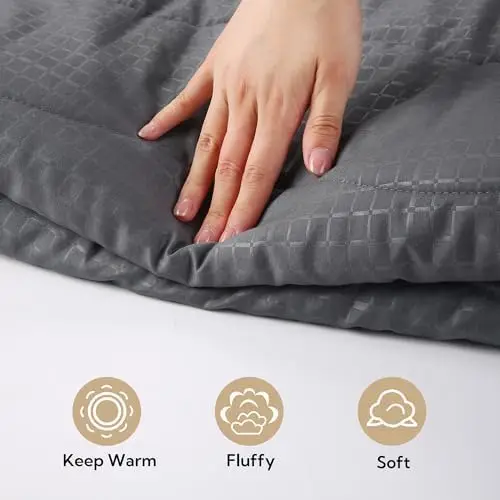 Queen Size Electric Mattress Pad with 4 Heat Settings, Auto Shut-Off & Machine Washable Fabric