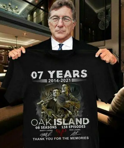 

The Curse of oak island Thank You For the Memories T-Shirt, Size S-2XL