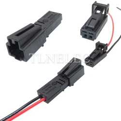2 Pin Way Car Unsealed Connector Auto License Plate Lamp Wire Cable Socket for VW Audi 1-1534113-1 1534155-1 4B0971832 4E0972575