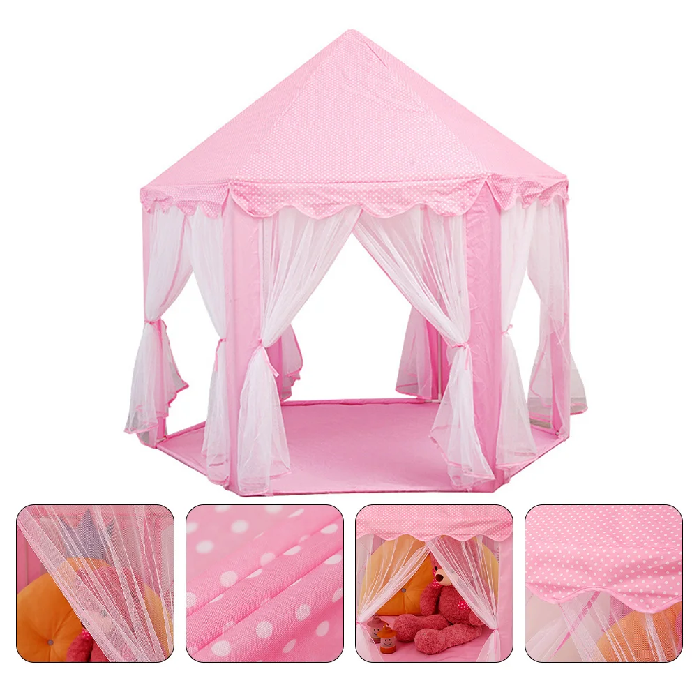 1Pc Children Boys Girls Playing Tent Interesting Children Game Tent House (Pink) Kids Tent Kids Game House