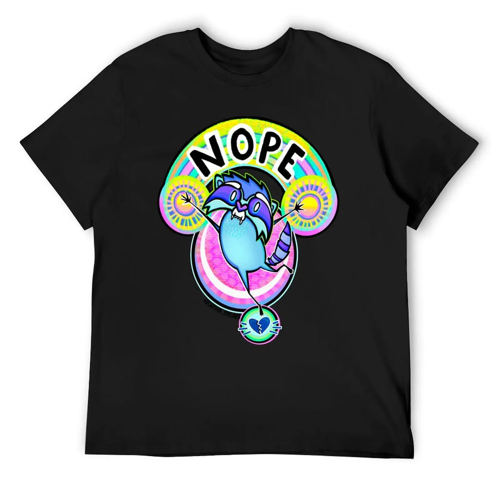 

NOPE Raccoon T-Shirt shirts graphic tee Luxury man Personalized t-shirt man t shirt men tshirt