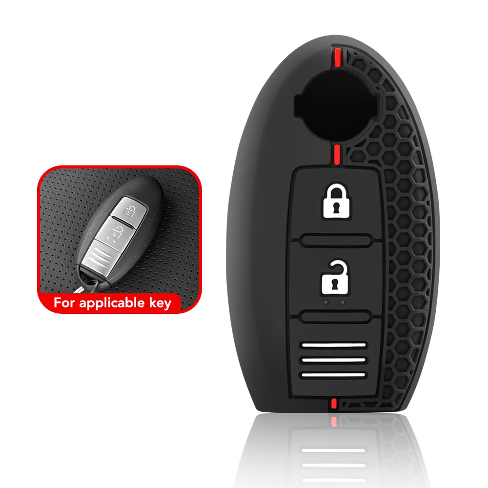  Silicone Car Key Cover For Nissan Rogue XTrail T32 T31 Qashqai J11 J10 Kicks Tiida Pathfinder Murano Juke Versa Note Infiniti