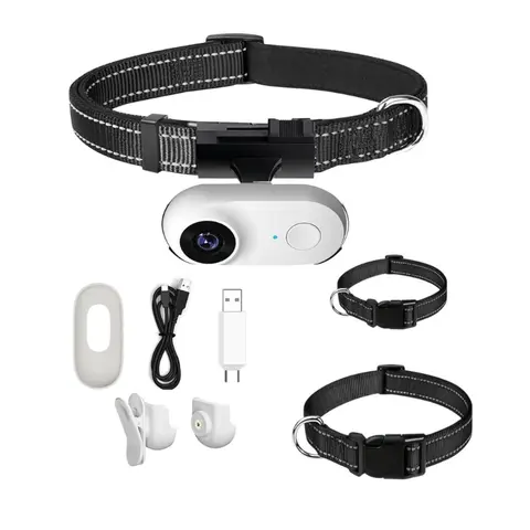 애완 동물 모니터링 야외 훈련 애완 동물 카메라용 대형 각도 개 카메라 목줄