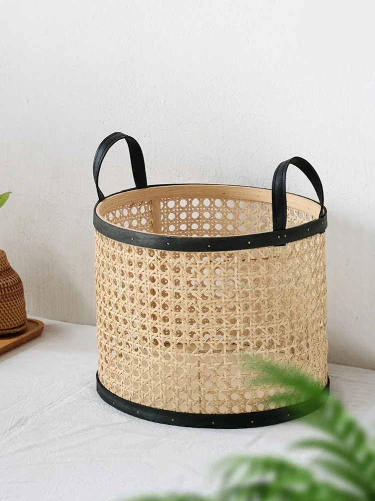 

Black Edge Storage Bucket Desktop Storage Basket Sundry Storage Basket