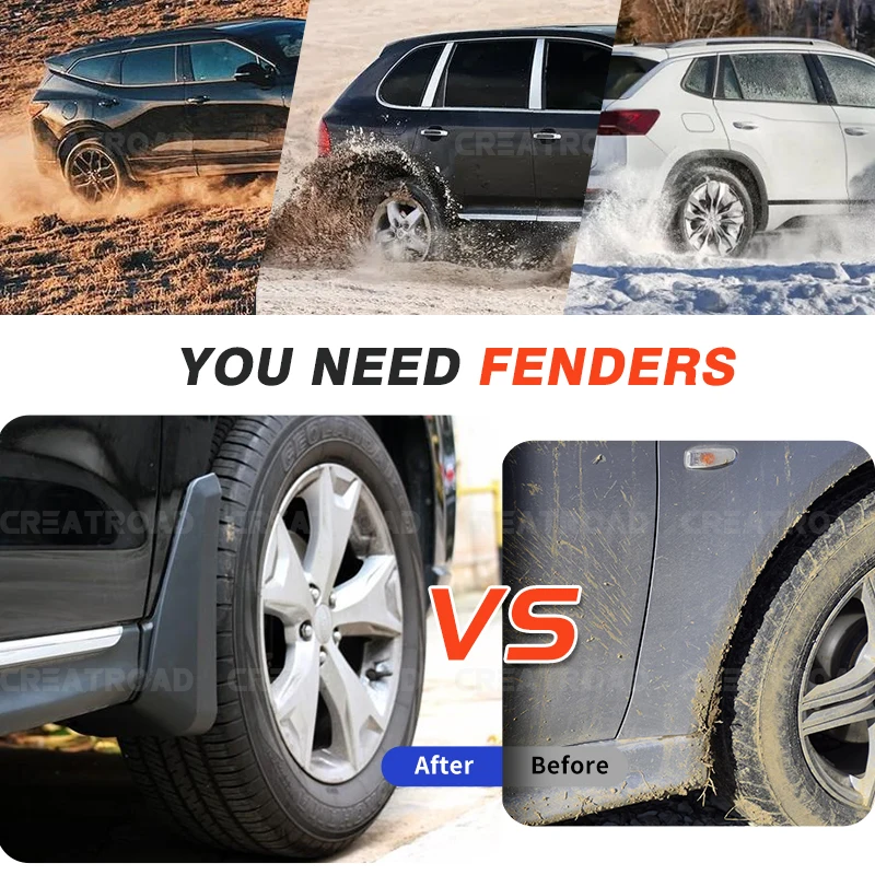 For Suzuki Grand Vitara / Escudo 2005-2015 2012 2013 2014 Fender Mudflaps Splash Guards Mudguards Mud Flaps car Accessories