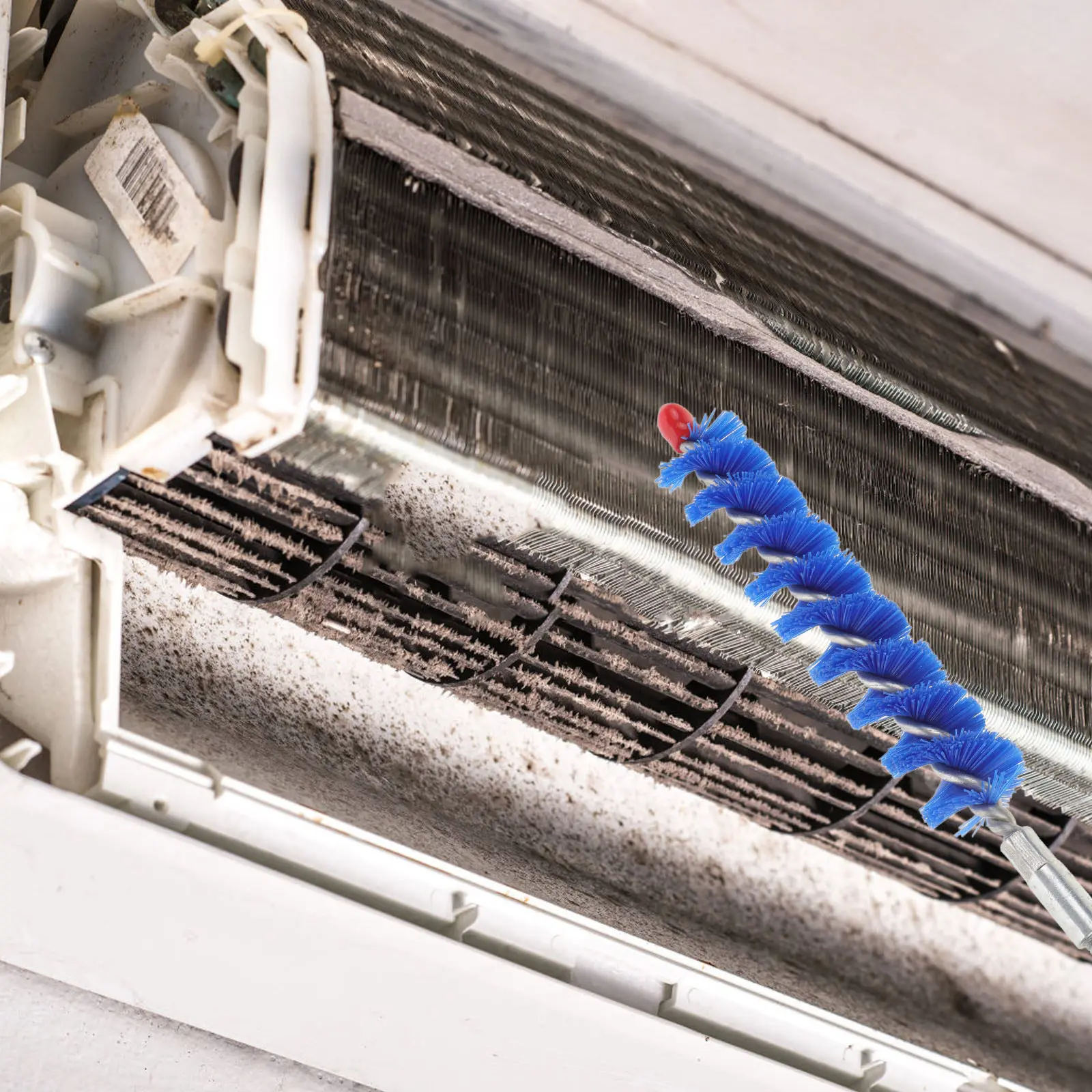 

Щетка для чистки центральных кондиционеров, для медных труб, нейлоновая, эргономичная, ручная, инструмент для очистки конденсатора кондиционера