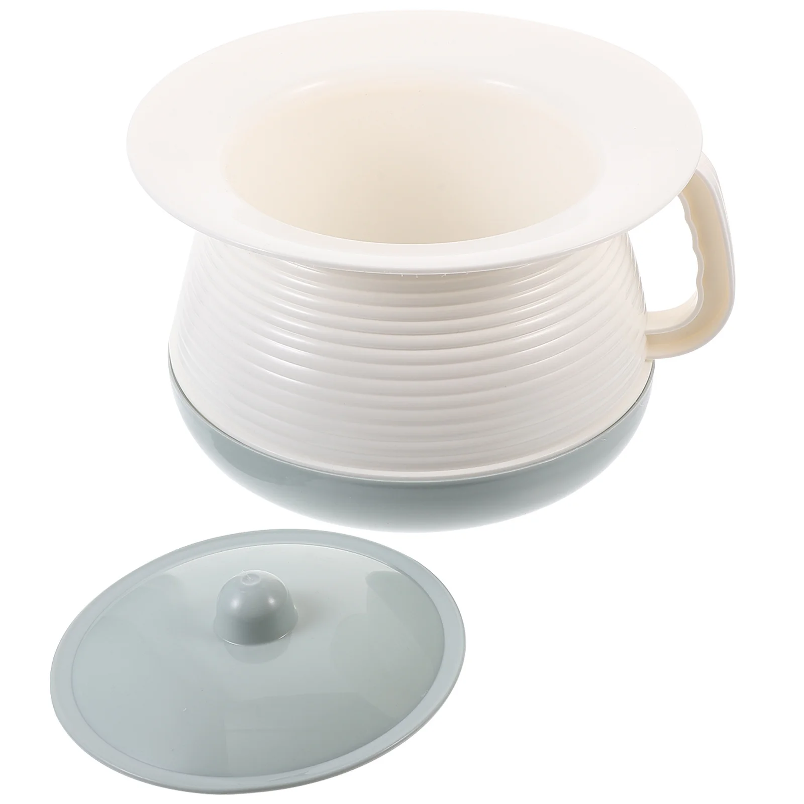 1 قطعة Bedpan البلاستيك غطاء محكم الغلق المحمولة وعاء البول المنزلية ليلة المبصقة الكبار الأطفال الحوامل مريحة تخزين نظيف