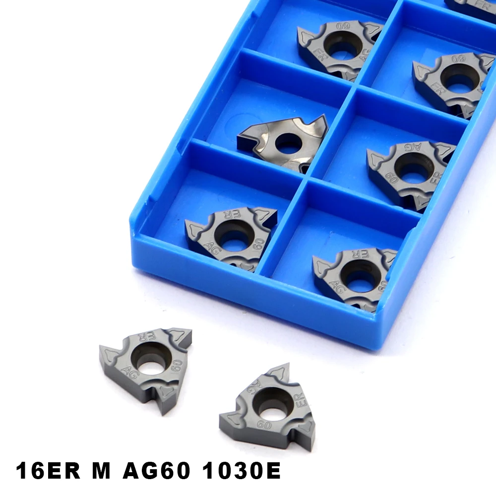 16ER M AG60 1030E Thread Carbide Inserts CNC Lathe Milling Cutter Turning Blade Machine Tool Attachment Cutting Tool 16 ER